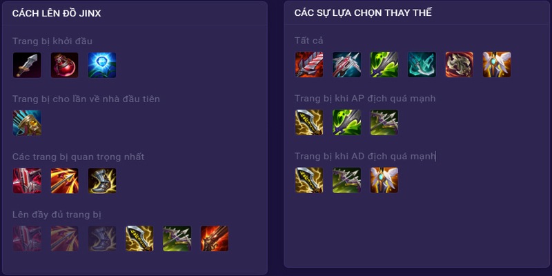 cách lên đồ cho jinx